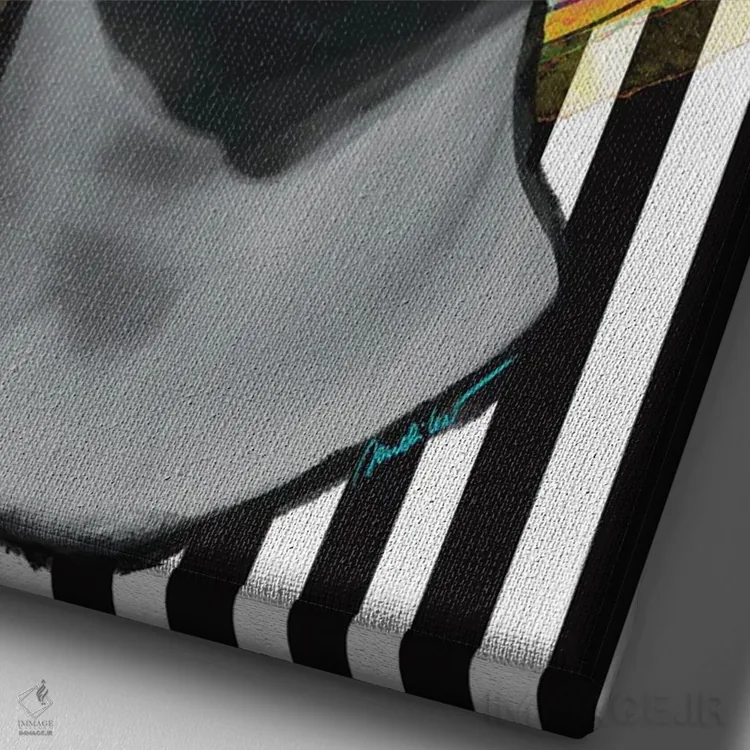 تابلو دکوراتیو حقیقت اثر الیزابت ساندیکجی - نمای نزدیک بافت بوم