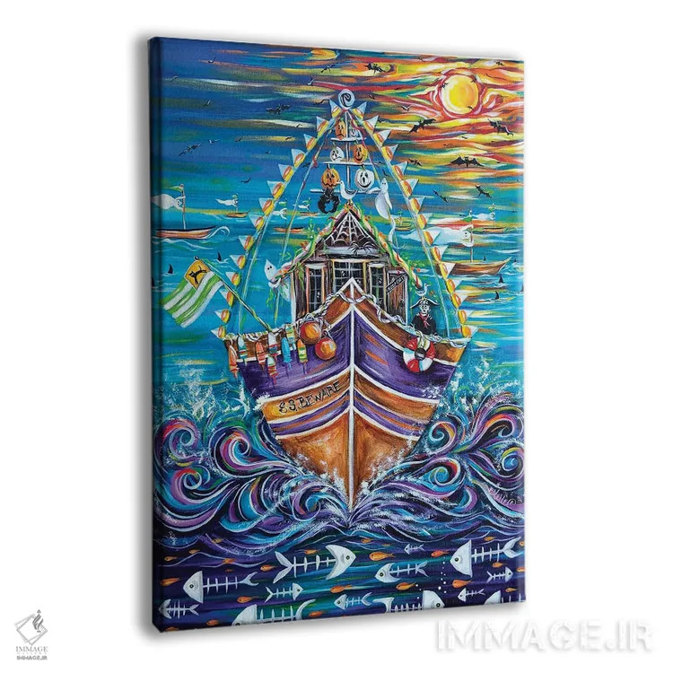 تابلو دکوراتیو کشتی ارواح اثر استل گرنگس - نمای پرسپکتیو محصول