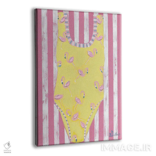 تابلو دکوراتیو مایو فلامینگو اثر استل گرنگس - نمای پرسپکتیو محصول