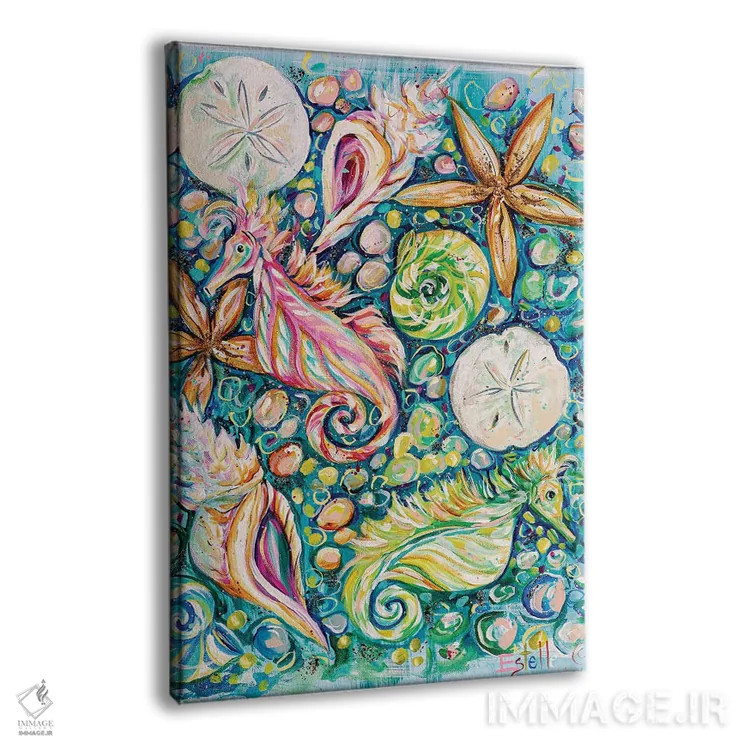 تابلو دکوراتیو صدف شناسی اثر استل گرنگس - نمای پرسپکتیو محصول