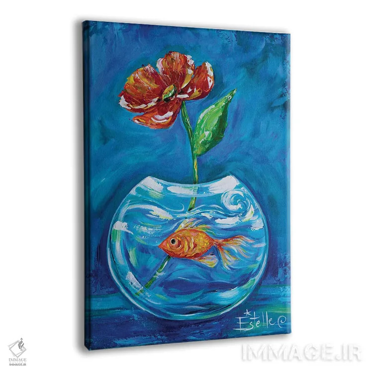 تابلو دکوراتیو گلدی اثر استل گرنگس - نمای پرسپکتیو محصول