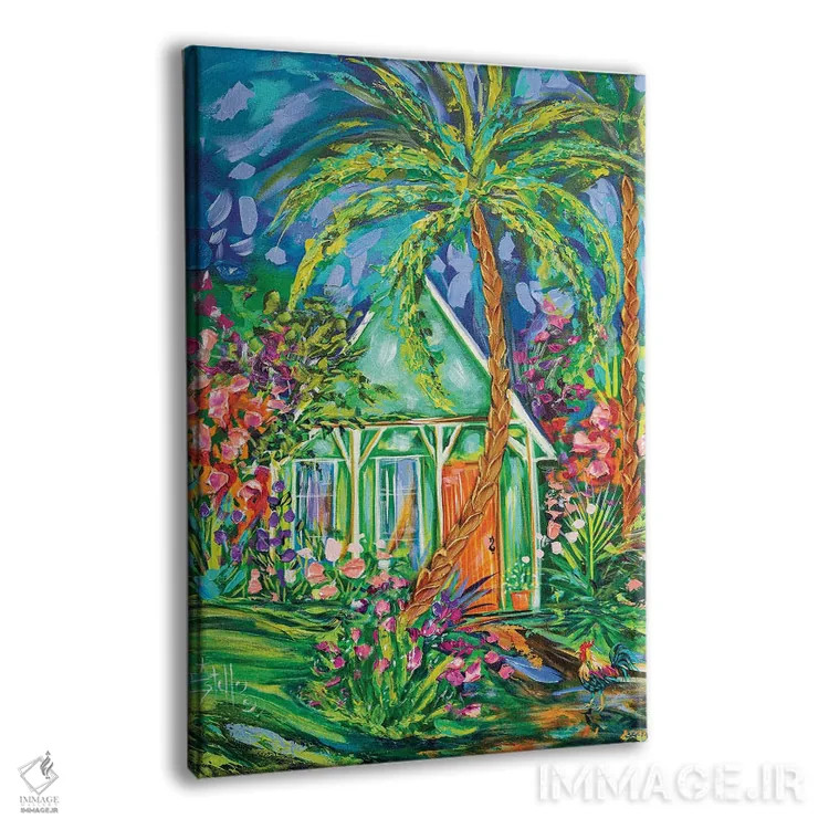 تابلو دکوراتیو آغل خانه ی صدفی اثر استل گرنگس - نمای پرسپکتیو محصول