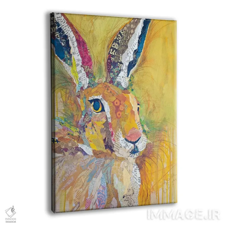 تابلو دکوراتیو هریت خرگوش اثر الیزابت سن هیلر - نمای پرسپکتیو محصول