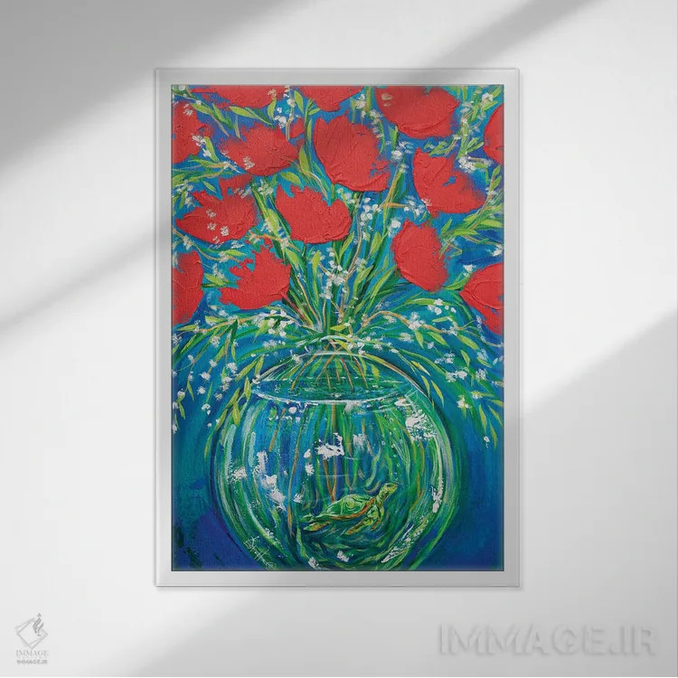 تابلو دکوراتیو افسون پنهان اثر استل گرنگس - نمای قابدار سفید