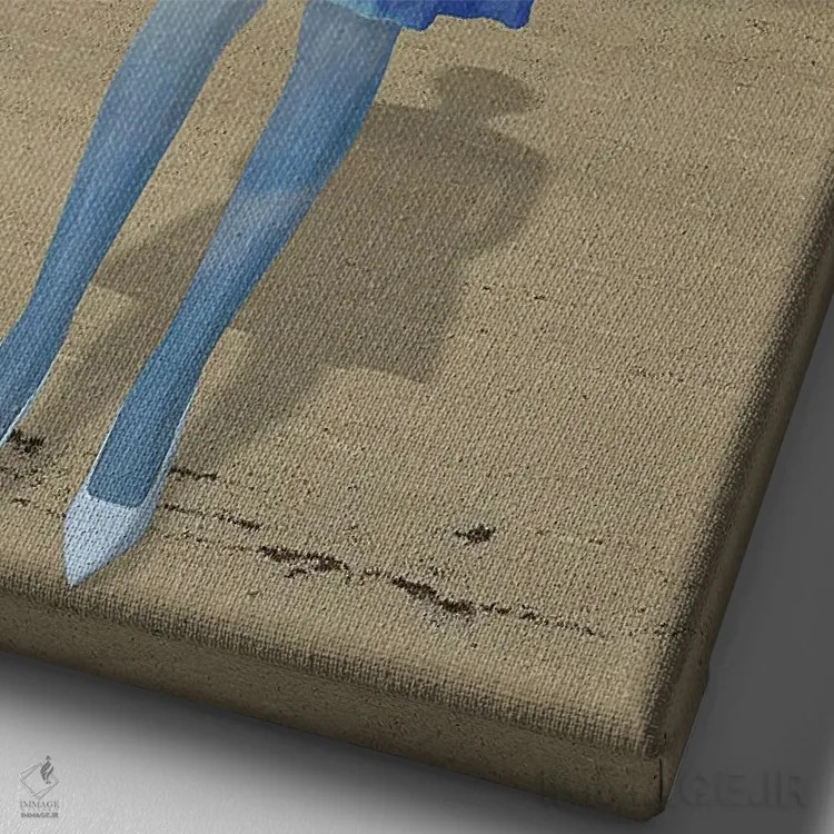 تابلو دکوراتیو راه پیمای ابرها اثر دیاندرا لی - نمای نزدیک بافت بوم