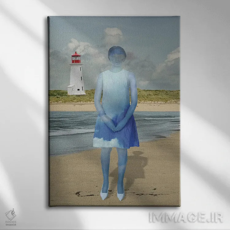 تابلو دکوراتیو راه پیمای ابرها اثر دیاندرا لی - نمای روبهرو روی دیوار