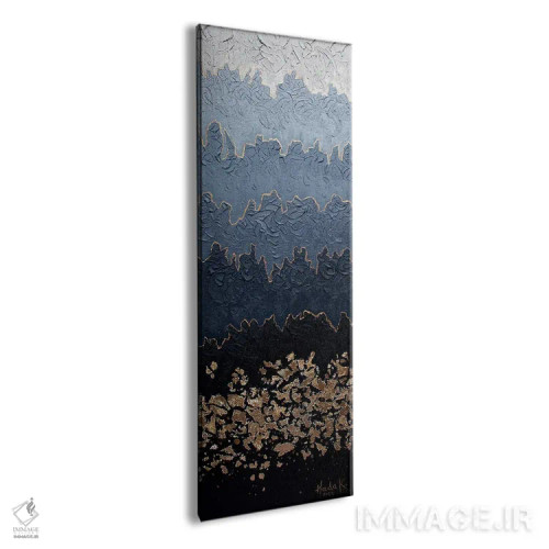 تابلو انتزاعی مه آلود اثر ندا خطیب - نمای پرسپکتیو محصول