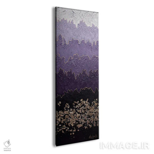 تابلو انتزاعی مه آلود اثر ندا خطیب - نمای پرسپکتیو محصول