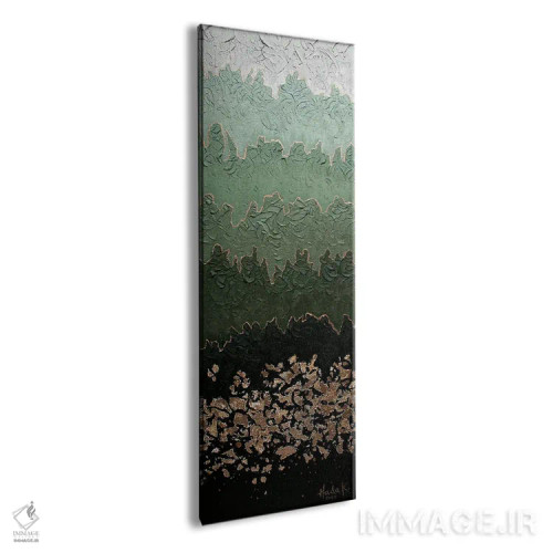 تابلو انتزاعی مه آلود اثر ندا خطیب - نمای پرسپکتیو محصول