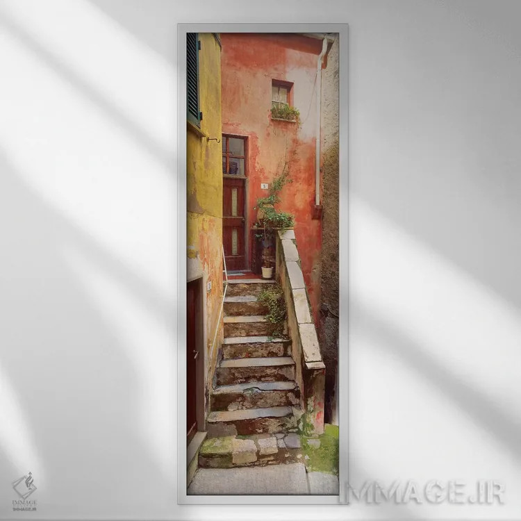 تابلو دکوراتیو Tellaro, Italy II,تلارو روستایی، تلارو، ایتالیا اثر جیم نیلسن - نمای قابدار سفید