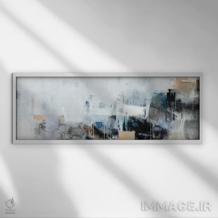 تابلو دکوراتیو بر من بدرخش اثر استودیو بی - نمای قابدار سفید