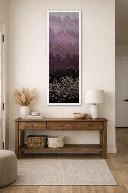 تابلو انتزاعی مه آلود اثر ندا خطیب - D1W