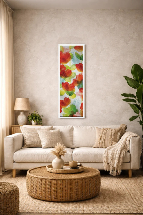 تابلو انتزاعی پنل گل های گرمسیری II اثر نوردرن لایتس - D1W