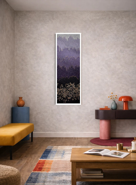 تابلو انتزاعی مه آلود اثر ندا خطیب - D2W