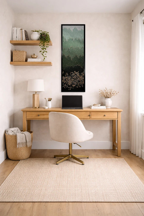 تابلو انتزاعی مه آلود اثر ندا خطیب - D4B