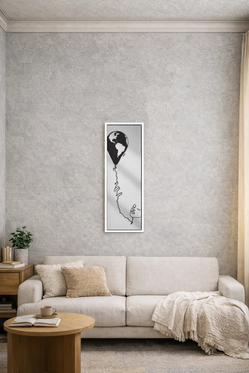 تابلو مینیمال روی زمین پرواز کن اثر نینهول - D3W