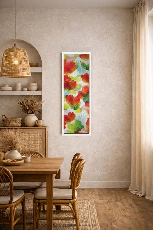 تابلو انتزاعی پنل گل های گرمسیری II اثر نوردرن لایتس - D3W