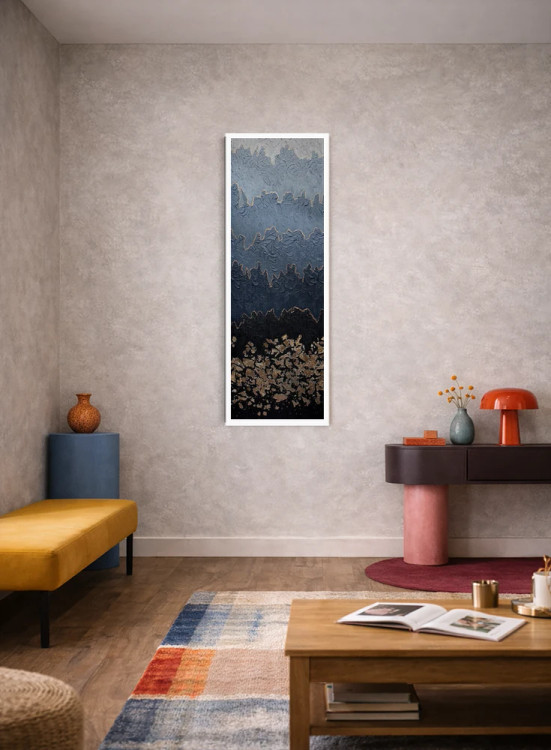 تابلو انتزاعی مه آلود اثر ندا خطیب - D3W