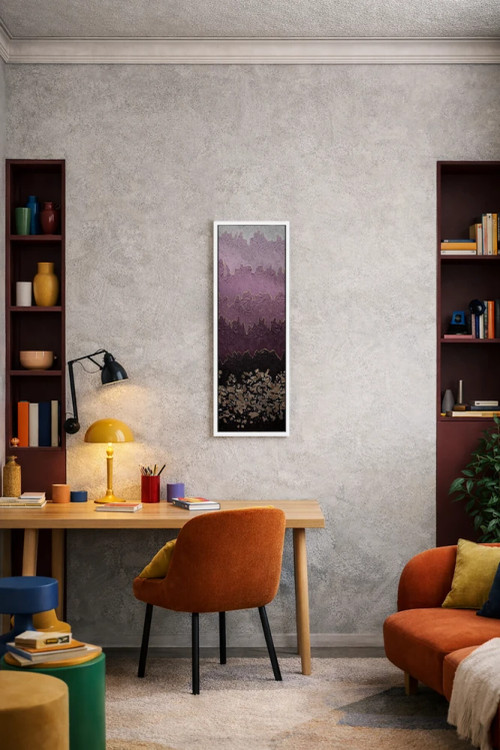 تابلو انتزاعی مه آلود اثر ندا خطیب - D4W