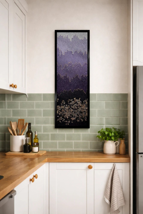 تابلو انتزاعی مه آلود اثر ندا خطیب - D5B