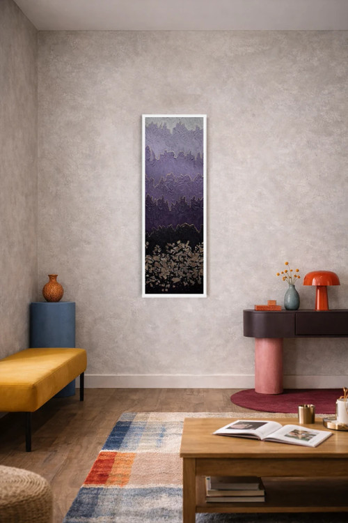 تابلو انتزاعی مه آلود اثر ندا خطیب - D6W