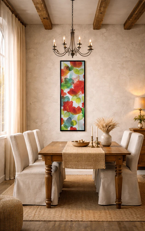 تابلو انتزاعی پنل گل های گرمسیری I اثر نوردرن لایتس - D5B