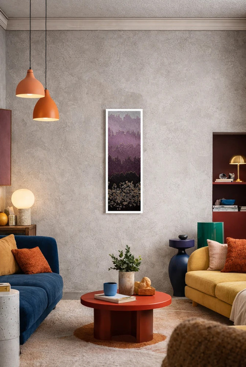 تابلو انتزاعی مه آلود اثر ندا خطیب - D6W