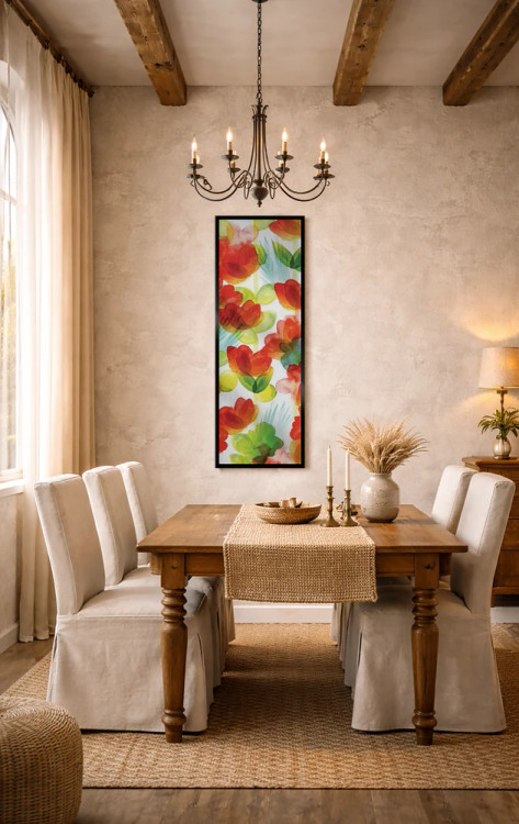 تابلو انتزاعی پنل گل های گرمسیری II اثر نوردرن لایتس - D6B