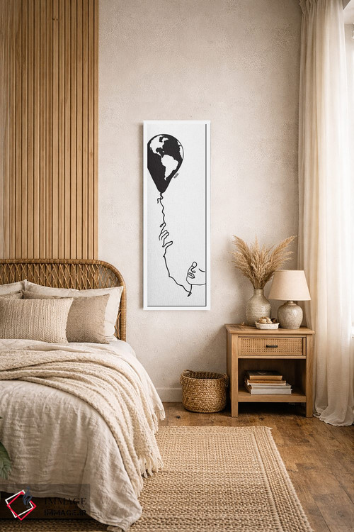 تابلو مینیمال روی زمین پرواز کن اثر نینهول - D1W