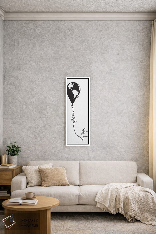 تابلو مینیمال روی زمین پرواز کن اثر نینهول - D3W