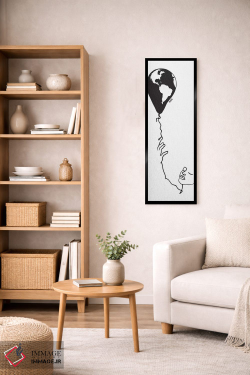 تابلو مینیمال روی زمین پرواز کن اثر نینهول - D6B