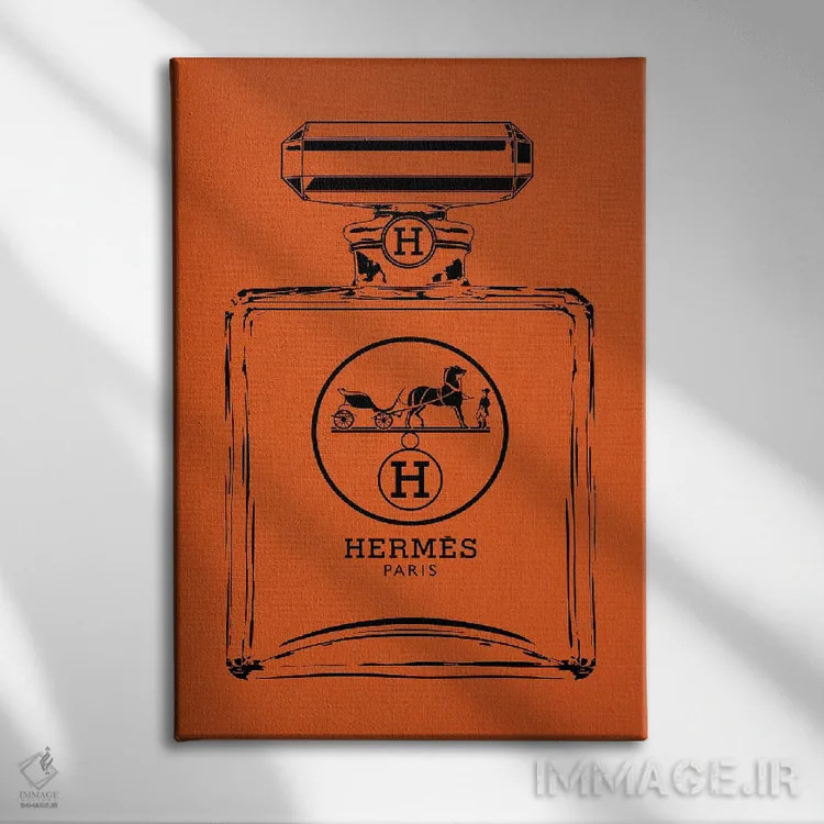 تابلو دکوراتیو هرمس مشکی اثر فرانک آموروسو - نمای روبهرو روی دیوار