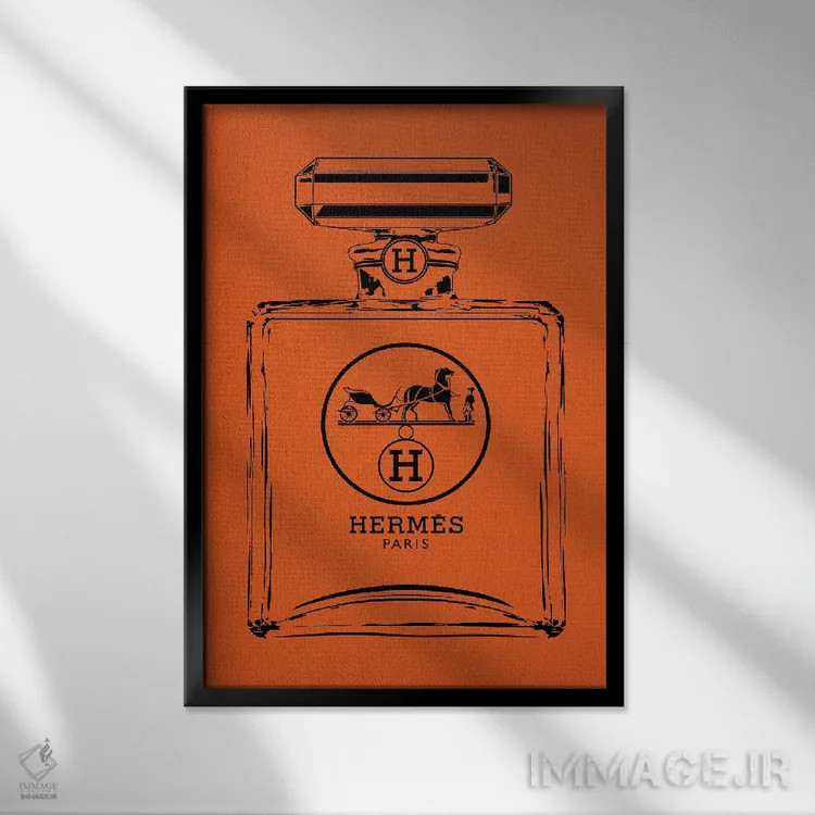 تابلو دکوراتیو هرمس مشکی اثر فرانک آموروسو - نمای قابدار مشکی