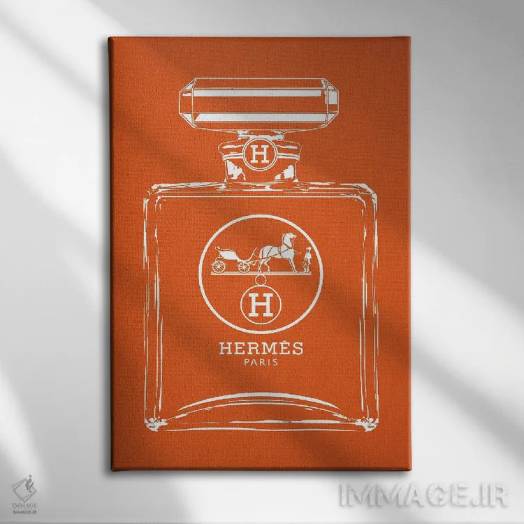 تابلو دکوراتیو هرمس سفید اثر فرانک آموروسو - نمای روبهرو روی دیوار