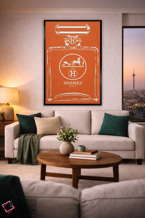 تابلو دکوراتیو هرمس سفید اثر فرانک آموروسو - D2B