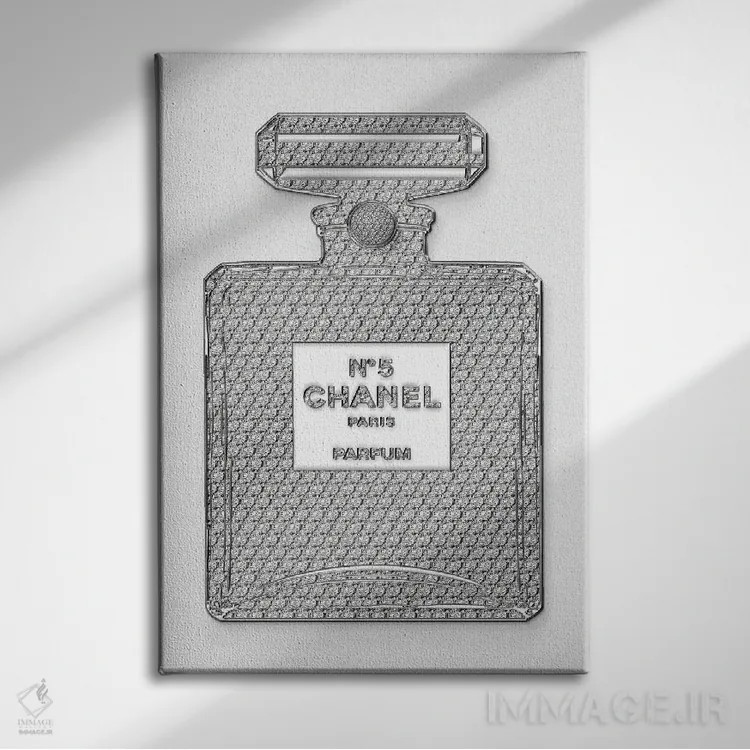 تابلو دکوراتیو بطری شنل اثر فرانک آموروسو - نمای روبهرو روی دیوار