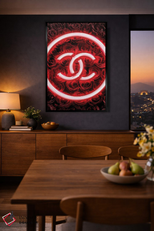 تابلوی نئونی شنل اثر فرانک آموروسو - D1B