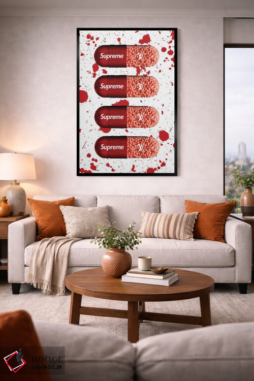 تابلو دکوراتیو قرص سوپریم اثر فرانک آموروسو - D2B