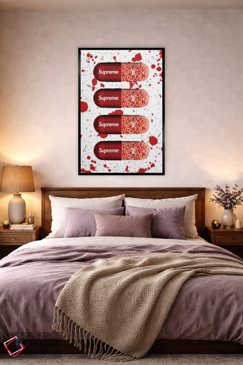 تابلو دکوراتیو قرص سوپریم اثر فرانک آموروسو - D4B