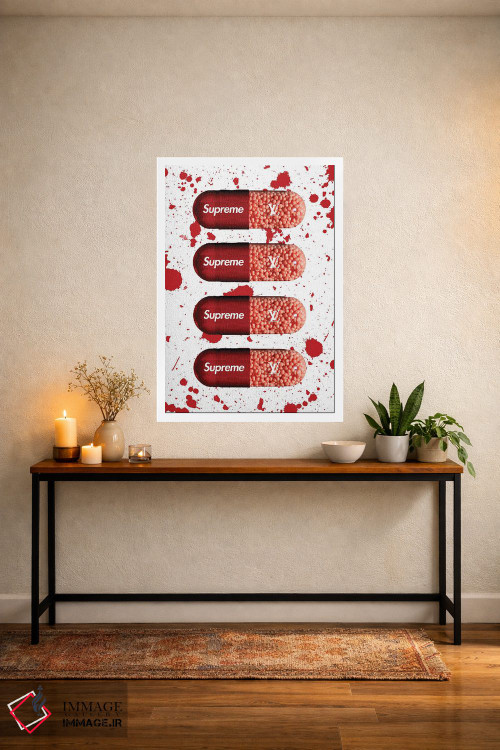 تابلو دکوراتیو قرص سوپریم اثر فرانک آموروسو - D3W