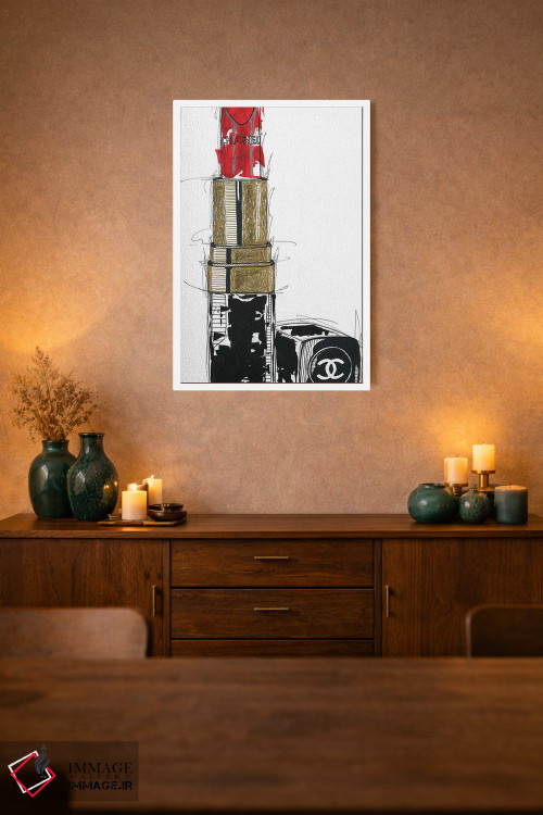 تابلو دکوراتیو شانل روژ اثر فرانک باندا - D2W