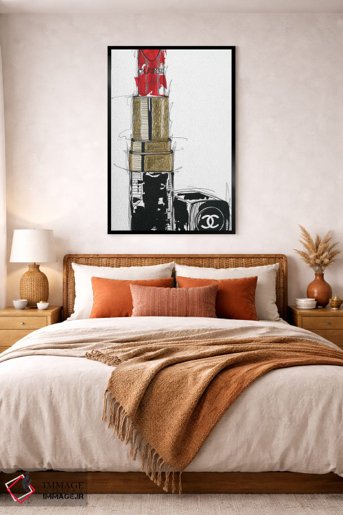 تابلو دکوراتیو شانل روژ اثر فرانک باندا - D5B