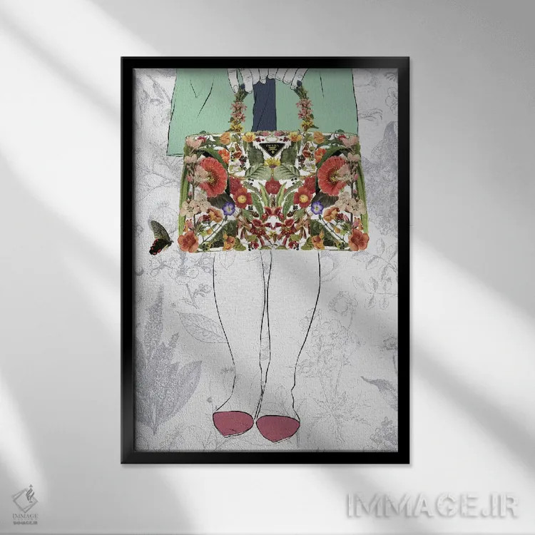 تابلو دکوراتیو الهام بخش اثر فایو بای فایو کالکتیو - نمای قابدار مشکی