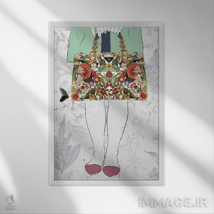 تابلو دکوراتیو الهام بخش اثر فایو بای فایو کالکتیو - نمای قابدار سفید