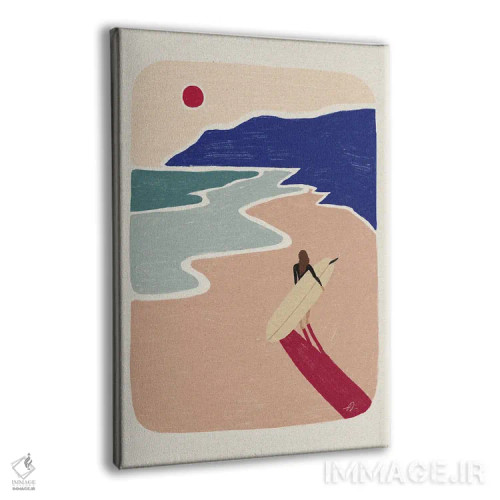 تابلو مینیمال کشاندن اثر فابیان لاواتر - نمای پرسپکتیو محصول