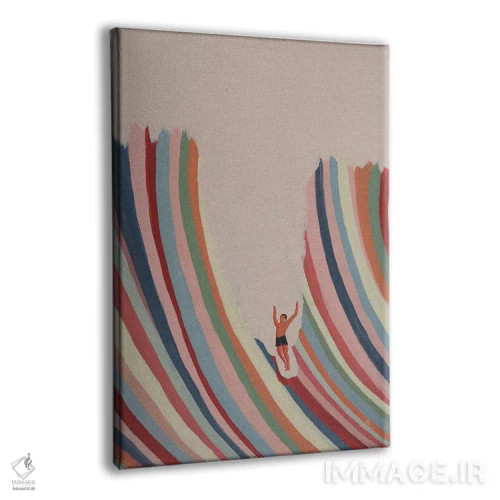 تابلو مینیمال دست هایت را بالا ببر اثر فابیان لاواتر - نمای پرسپکتیو محصول