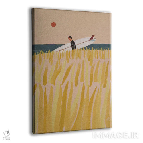 تابلو دکوراتیو ساعت طلایی اثر فابیان لاواتر - نمای پرسپکتیو محصول