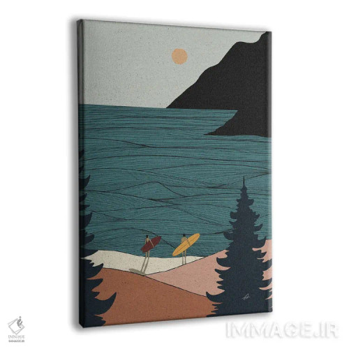 تابلو دکوراتیو فقط ما دو نفر اثر فابیان لاواتر - نمای پرسپکتیو محصول