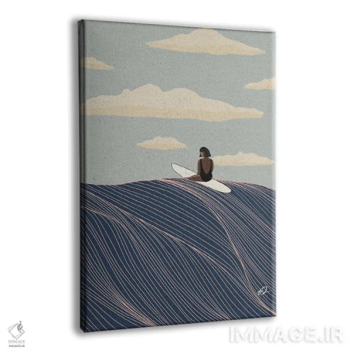 تابلو دکوراتیو بر تخت او اثر فابیان لاواتر - نمای پرسپکتیو محصول