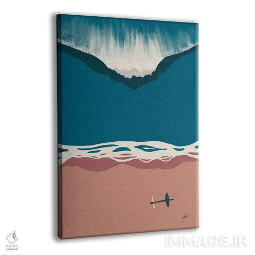 تابلو مینیمال بازی ذهنی اثر فابیان لاواتر - نمای پرسپکتیو محصول